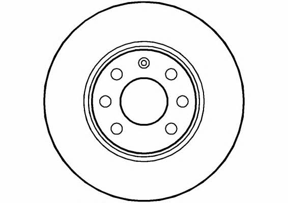 National NBD1108 Front brake disc ventilated NBD1108