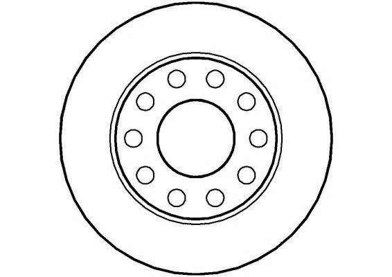 National NBD1150 Rear brake disc, non-ventilated NBD1150