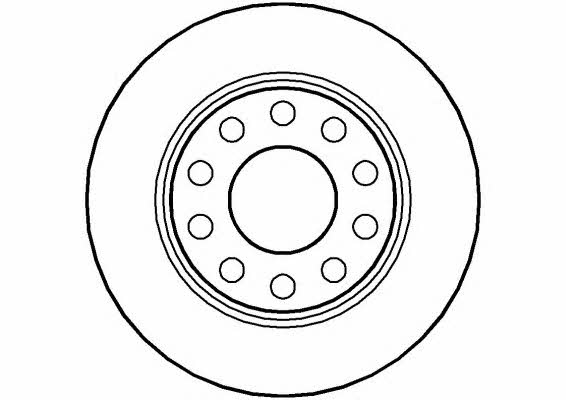 National NBD1152 Rear brake disc, non-ventilated NBD1152
