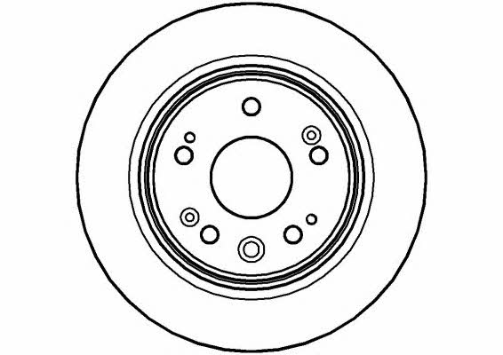 National NBD1187 Rear brake disc, non-ventilated NBD1187