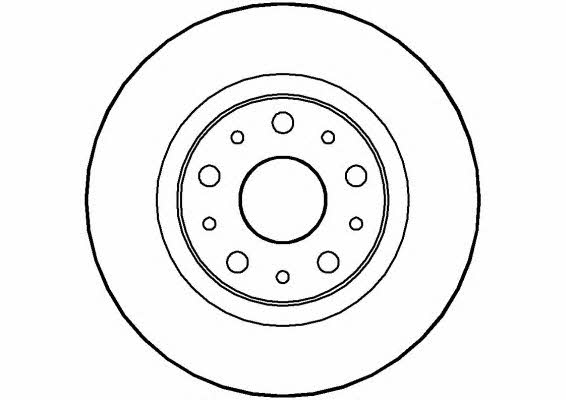 National NBD1216 Rear brake disc, non-ventilated NBD1216