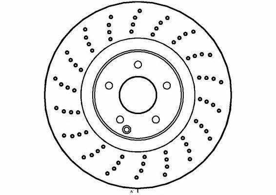 National NBD1274 Front brake disc ventilated NBD1274