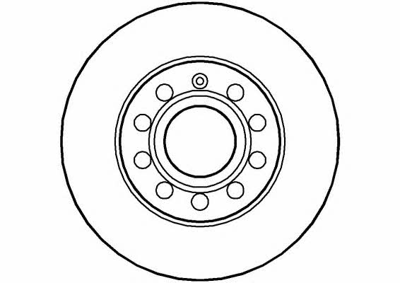 National NBD1288 Rear brake disc, non-ventilated NBD1288