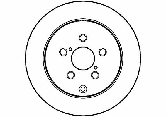 National NBD1325 Rear brake disc, non-ventilated NBD1325