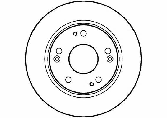 National NBD1337 Rear brake disc, non-ventilated NBD1337