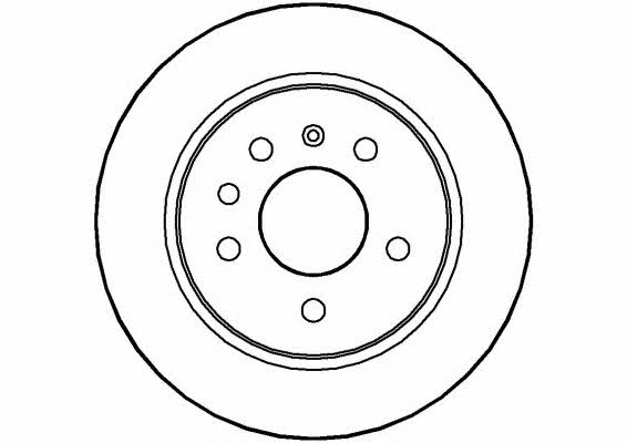 National NBD134 Rear brake disc, non-ventilated NBD134