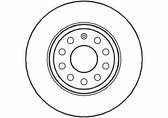 National NBD1354 Rear brake disc, non-ventilated NBD1354