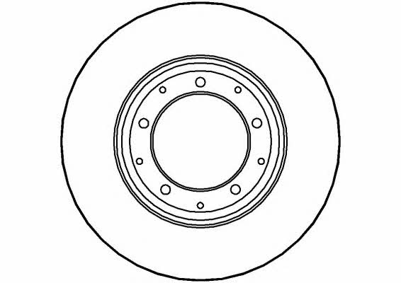 National NBD1363 Rear brake disc, non-ventilated NBD1363