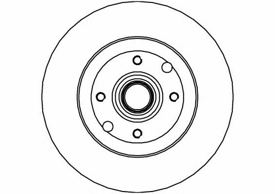 National NBD138 Rear brake disc, non-ventilated NBD138