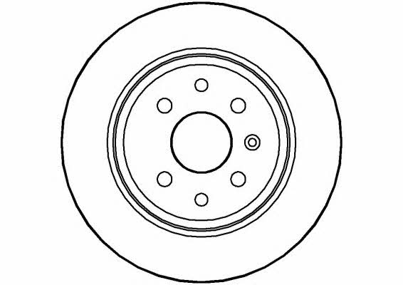 National NBD139 Rear brake disc, non-ventilated NBD139