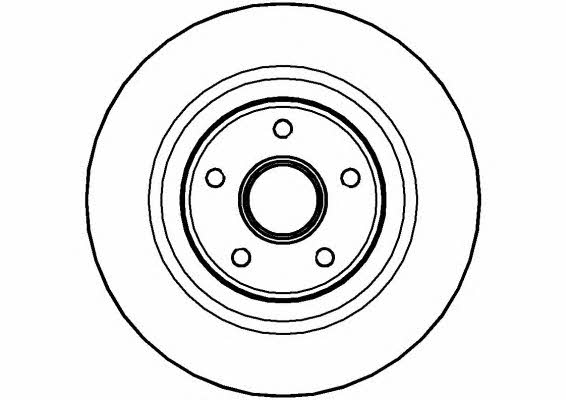 National NBD1418 Rear brake disc, non-ventilated NBD1418