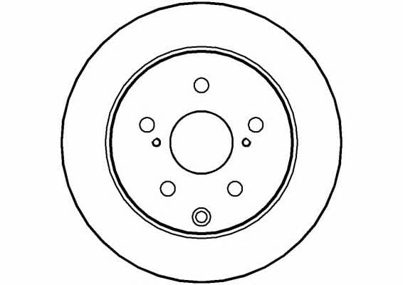National NBD1456 Rear brake disc, non-ventilated NBD1456