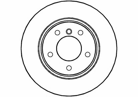 National NBD1459 Rear ventilated brake disc NBD1459