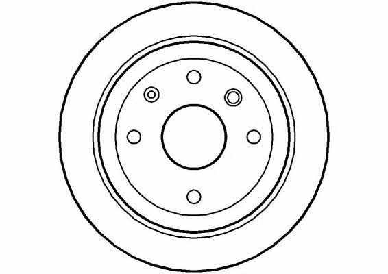National NBD1462 Rear brake disc, non-ventilated NBD1462
