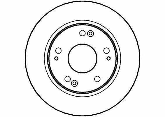 National NBD1464 Rear brake disc, non-ventilated NBD1464