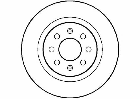 National NBD1481 Rear brake disc, non-ventilated NBD1481