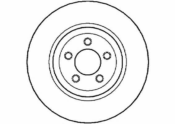 National NBD1486 Front brake disc ventilated NBD1486