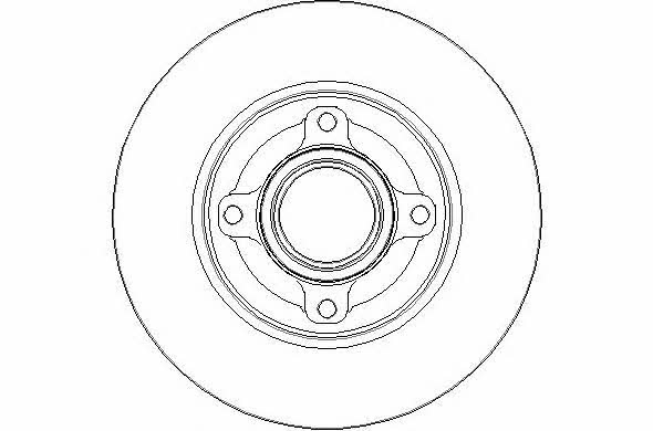 National NBD1642 Rear brake disc, non-ventilated NBD1642