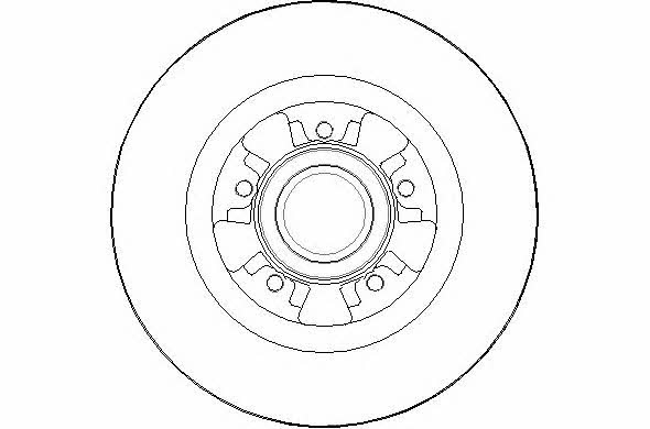 National NBD1716 Rear brake disc, non-ventilated NBD1716