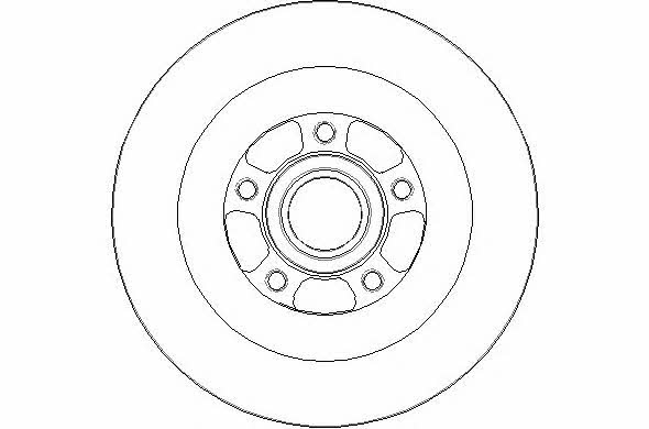 National NBD1772 Rear brake disc, non-ventilated NBD1772