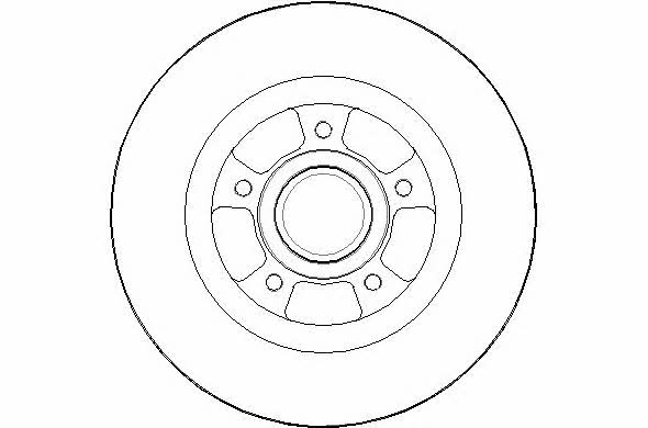 National NBD1773 Rear brake disc, non-ventilated NBD1773