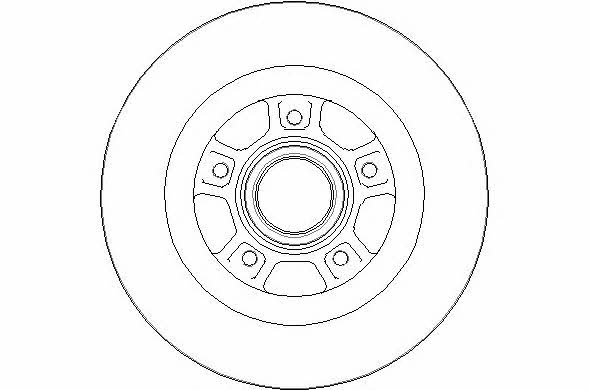 National NBD1778 Rear brake disc, non-ventilated NBD1778