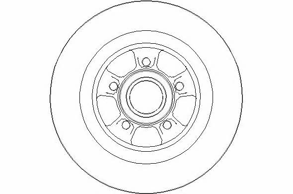 National NBD1781 Rear brake disc, non-ventilated NBD1781