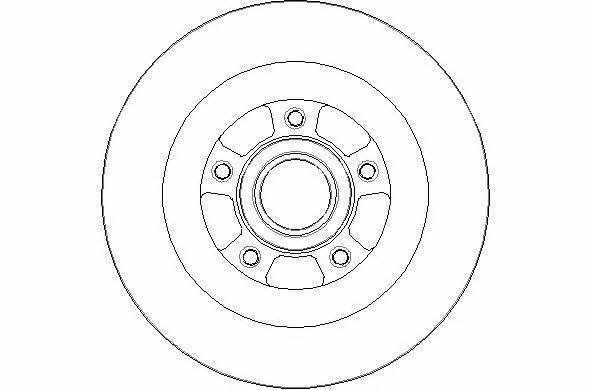 National NBD1783 Rear brake disc, non-ventilated NBD1783