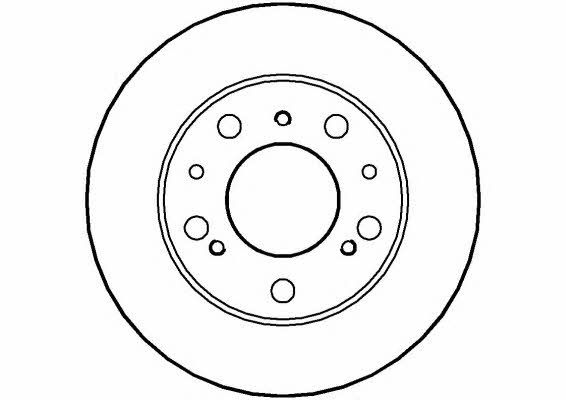 National NBD181 Unventilated front brake disc NBD181