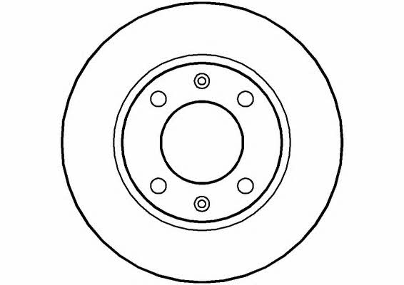 National NBD198 Rear brake disc, non-ventilated NBD198