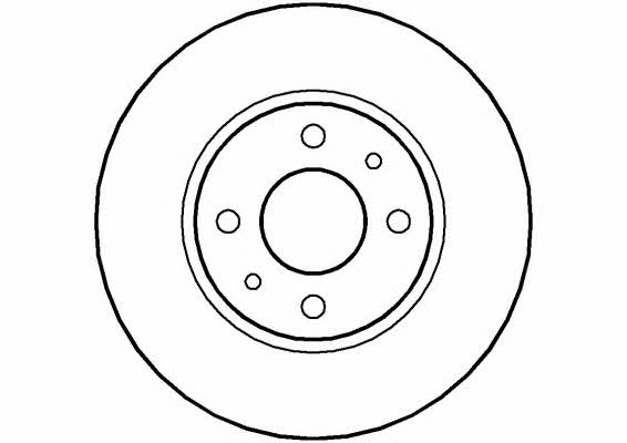 National NBD284 Rear brake disc, non-ventilated NBD284