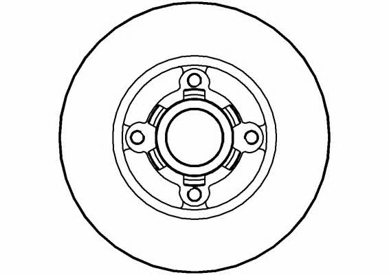 National NBD344 Rear brake disc, non-ventilated NBD344