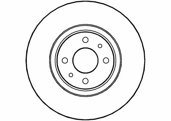 National NBD348 Front brake disc ventilated NBD348