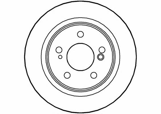 National NBD359 Rear brake disc, non-ventilated NBD359