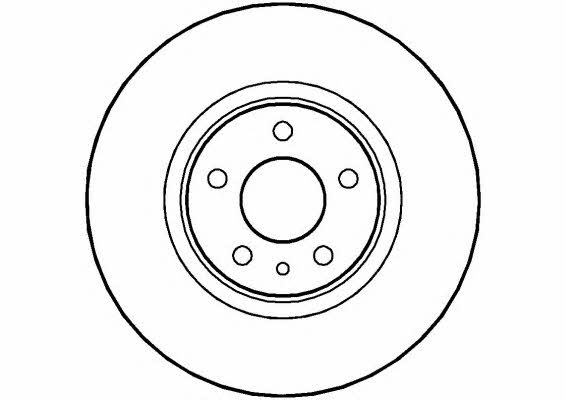 National NBD411 Front brake disc ventilated NBD411