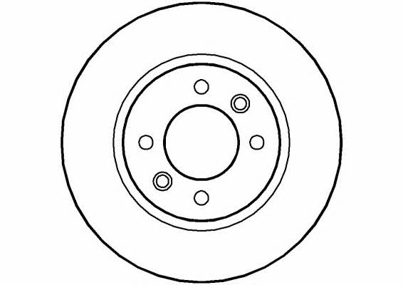 National NBD424 Rear brake disc, non-ventilated NBD424
