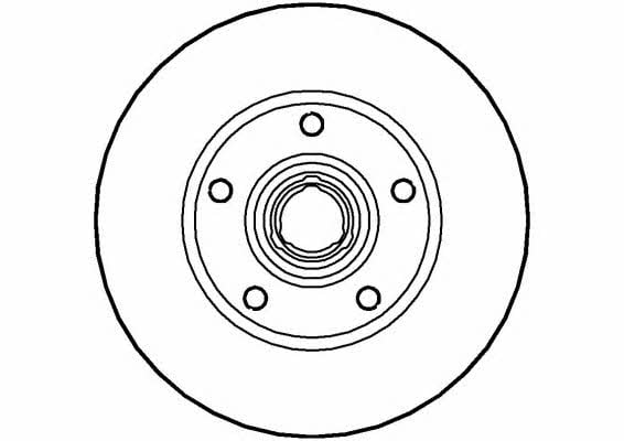 National NBD445 Rear brake disc, non-ventilated NBD445
