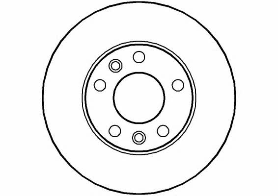National NBD480 Rear brake disc, non-ventilated NBD480