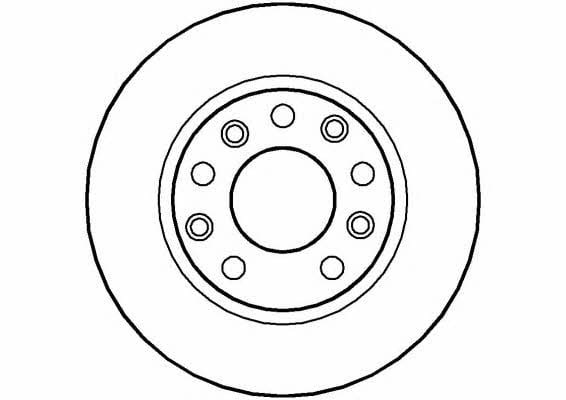 National NBD483 Rear brake disc, non-ventilated NBD483