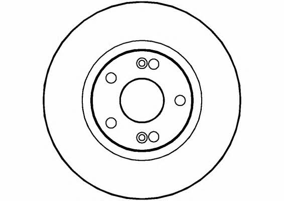 National NBD491 Front brake disc ventilated NBD491