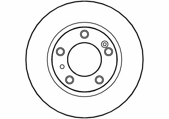 National NBD492 Rear brake disc, non-ventilated NBD492