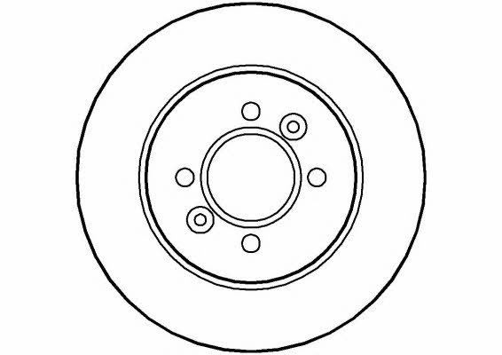 National NBD495 Rear brake disc, non-ventilated NBD495