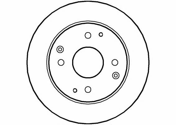 National NBD513 Rear brake disc, non-ventilated NBD513