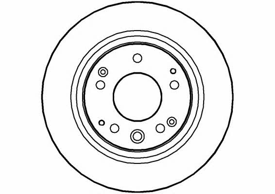 National NBD516 Rear brake disc, non-ventilated NBD516