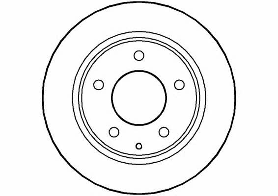 National NBD525 Rear brake disc, non-ventilated NBD525