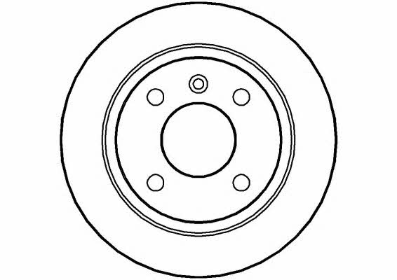 National NBD584 Rear brake disc, non-ventilated NBD584