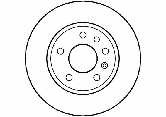 National NBD601 Rear brake disc, non-ventilated NBD601