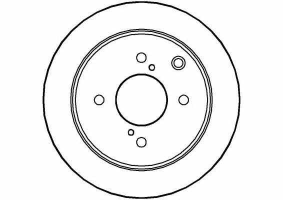 National NBD644 Rear brake disc, non-ventilated NBD644
