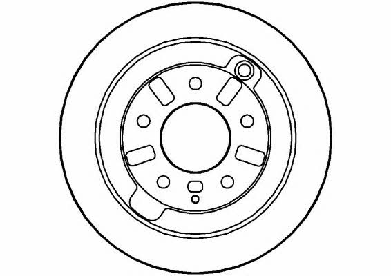 National NBD676 Rear brake disc, non-ventilated NBD676