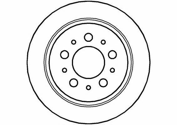 National NBD767 Rear brake disc, non-ventilated NBD767